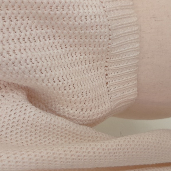 Lara Knit White Cropped Sweater, Size L - Picture 4 of 7